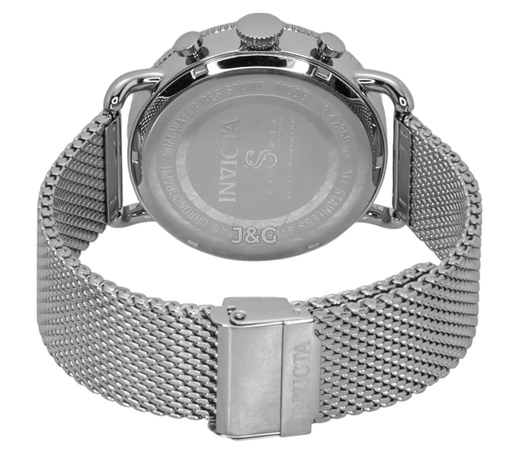 Invicta Speedway Quartz movement Blue Stainless steel Male INV47359. A brand-new Invicta Speedway watch featuring a Blue dial and a Stainless steel strap. Front view. - view 4