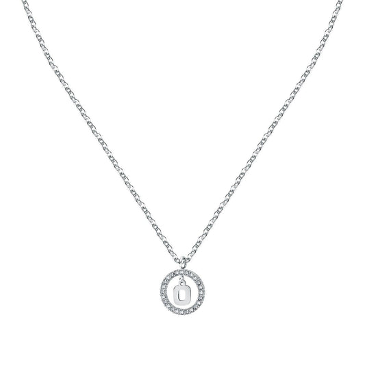 La Petite Story Letter O Steel Necklace With Clear Crystal. A brand-new La Petite Story watch. Front view.