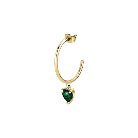La Petite Story Single Gold Tone Steel Earrings With Green. A brand-new La Petite Story watch. Side view.