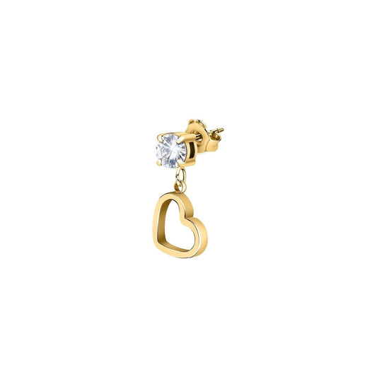 La Petite Story Single Gold Tone Steel Heart Earrings With. A brand-new La Petite Story watch. Side view.