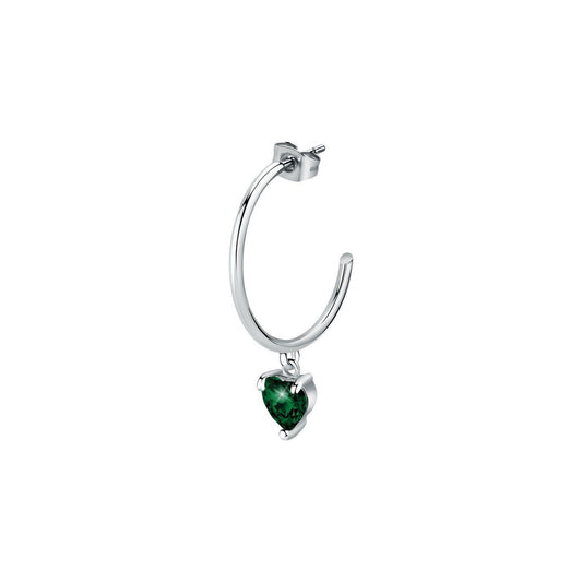 La Petite Story Single Steel Earrings With Green Crystal. A brand-new La Petite Story watch. Side view.