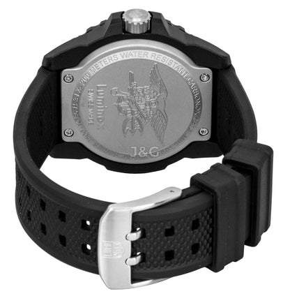 Luminox Luminous hands Black Rubber Male XS.3501.F. A brand-new Luminox watch featuring a Black dial and a Rubber strap. Angled view. - view 4