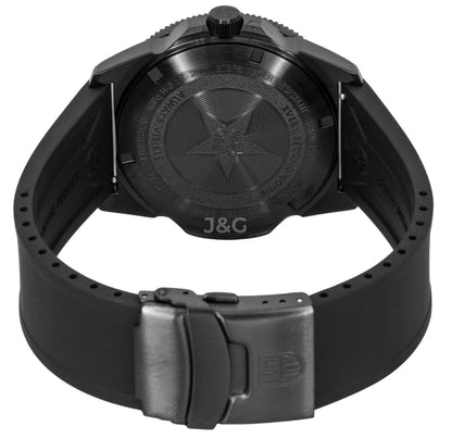 Luminox Luminous hands Blue Sunray Rubber Male XS.3123.B. A brand-new Luminox watch featuring a Blue Sunray dial and a Rubber strap. Angled view. - view 4