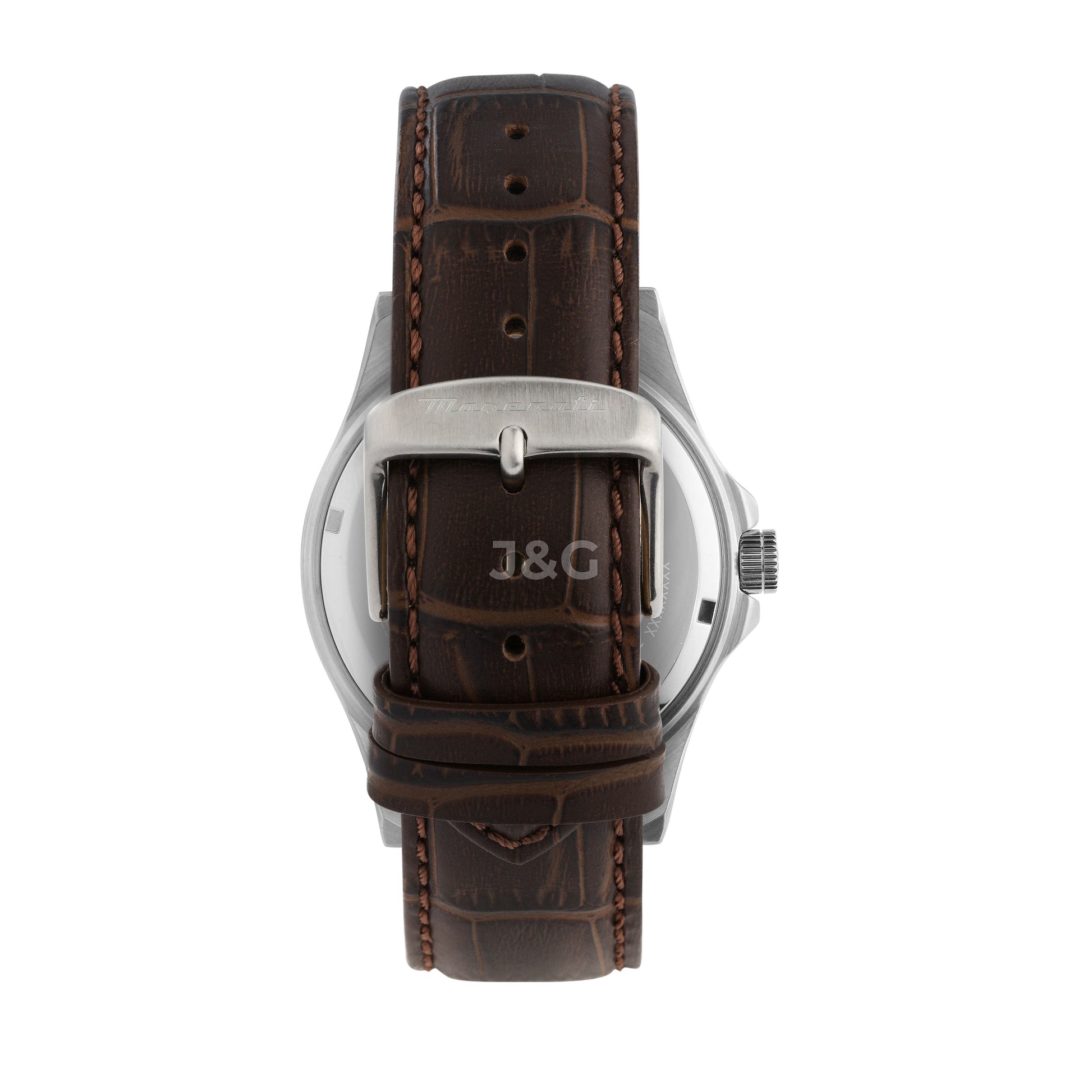 Maserati Competizione Date display Blue Leather Male R8851100004-. A brand-new Maserati Competizione watch featuring a Blue dial and a Leather strap. Angled view. - view 3