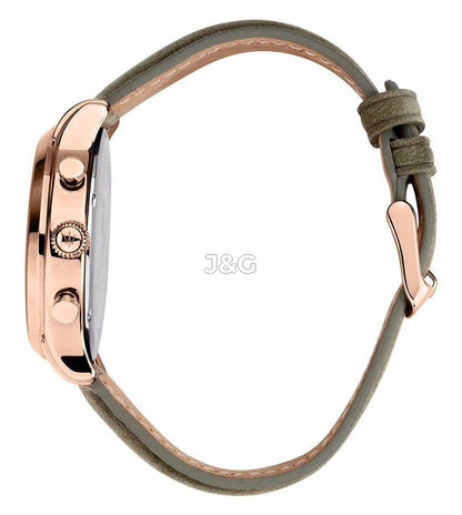 Maserati Epoca Luminous hands Beige Leather Male R8871633007-. A brand-new Maserati Epoca watch featuring a Beige dial and a Leather strap. Side view. - view 3