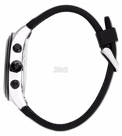 Maserati Traguardo Luminous hands Black Rubber Male R8871612043-. A brand-new Maserati Traguardo watch featuring a Black dial and a Rubber strap. Angled view. - view 3