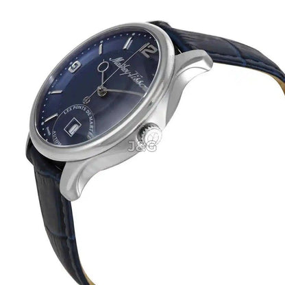Mathey-Tissot Automatic movement Blue Leather Male AC1886ABU.-.MT. A brand-new Mathey-Tissot watch featuring a Blue dial and a Leather strap. Side view. - view 2