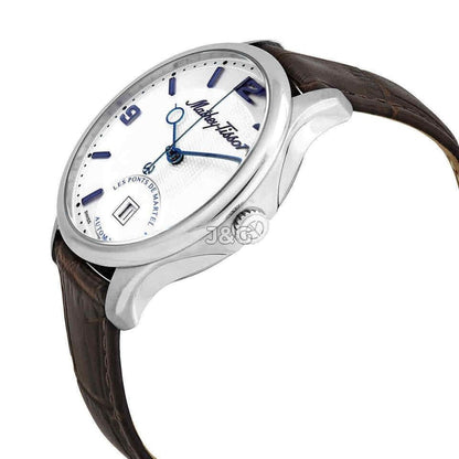 Mathey-Tissot Automatic movement White Leather Male AC1886AI.-.MT. A brand-new Mathey-Tissot watch featuring a White dial and a Leather strap. Front view. - view 2