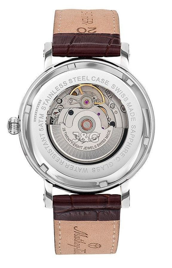 Mathey-Tissot City Automatic movement White Leather Male HB611251ATAG.-.MT. A brand-new Mathey-Tissot City watch featuring a White dial and a Leather strap. Front view. - view 2