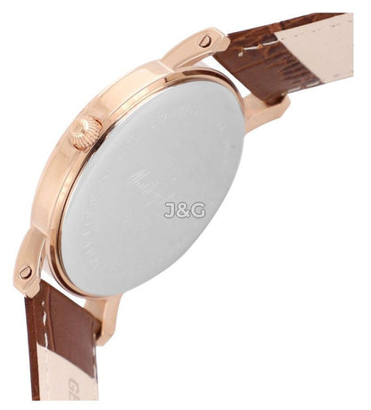 Mathey-Tissot City Date display White Leather Male HB611251PBR.-.MT. A brand-new Mathey-Tissot City watch featuring a White dial and a Leather strap. Side view. - view 3