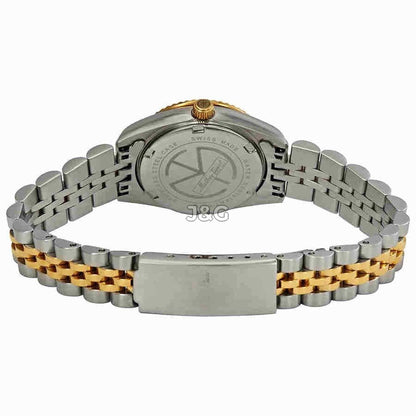 Mathey-Tissot Mathy Date display Gold Stainless steel Female D710BDI.-.MT. A brand-new Mathey-Tissot Mathy watch featuring a Gold dial and a Stainless steel strap. Front view. - view 3