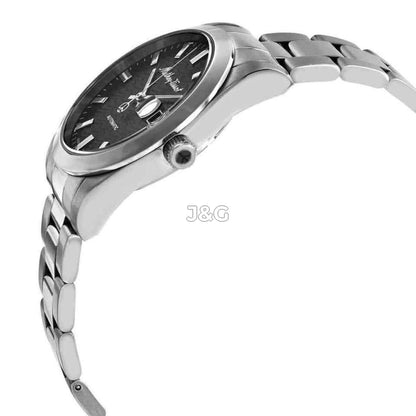 Mathey-Tissot Mathy I Automatic movement Black Stainless steel Male H1450ATAN.-.MT. A brand-new Mathey-Tissot Mathy watch featuring a Black dial and a Stainless steel strap. Front view. - view 2