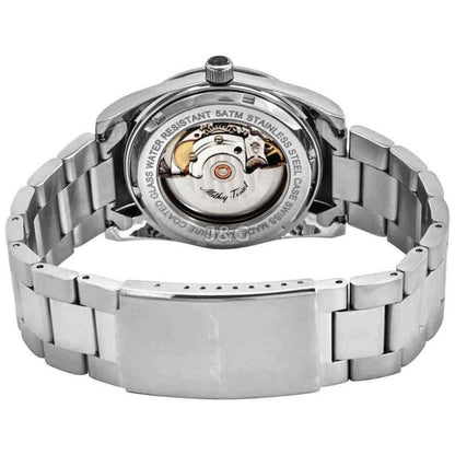 Mathey-Tissot Mathy I Automatic movement Black Stainless steel Male H1450ATAN.-.MT. A brand-new Mathey-Tissot Mathy watch featuring a Black dial and a Stainless steel strap. Front view. - view 3