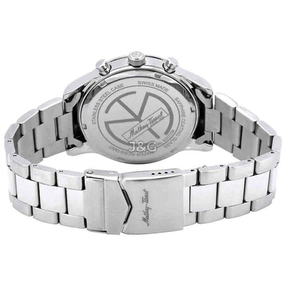 Mathey-Tissot Mathy I Date display Green Stainless steel Male H455CHVE.-.MT. A brand-new Mathey-Tissot Mathy watch featuring a Green dial and a Stainless steel strap. Angled view. - view 3