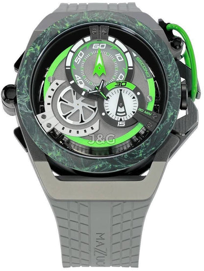 Mazzucato RIM Monza Automatic movement Black Rubber Male F1-GY361.-.MW. A brand-new Mazzucato RIM watch featuring a Black dial and a Rubber strap. Side view. - view 2