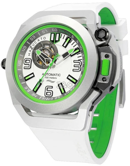 Mazzucato RIM Scuba Automatic movement White Stainless steel Male SUB07-WH802.-.MW. A brand-new Mazzucato RIM watch featuring a White dial and a Stainless steel strap. Front view. - view 4