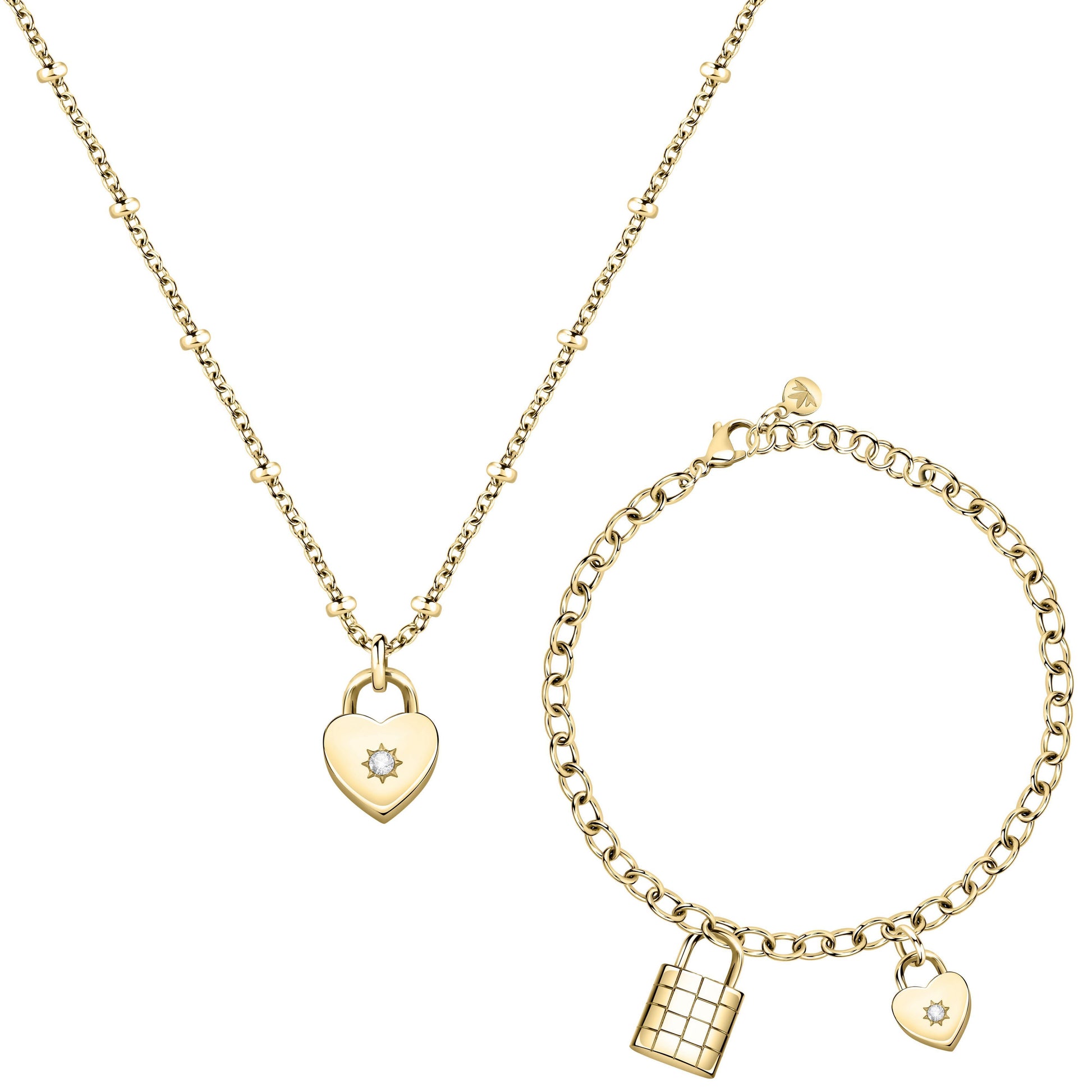 Morellato Abbraccio Gold Tone Stainless Steel Necklace And. A brand-new Morellato watch. Side view.