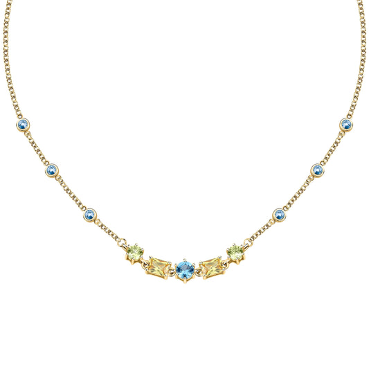 Morellato Colori Stainless Steel Necklace SAVY05 For Women. A brand-new Morellato watch. Angled view.