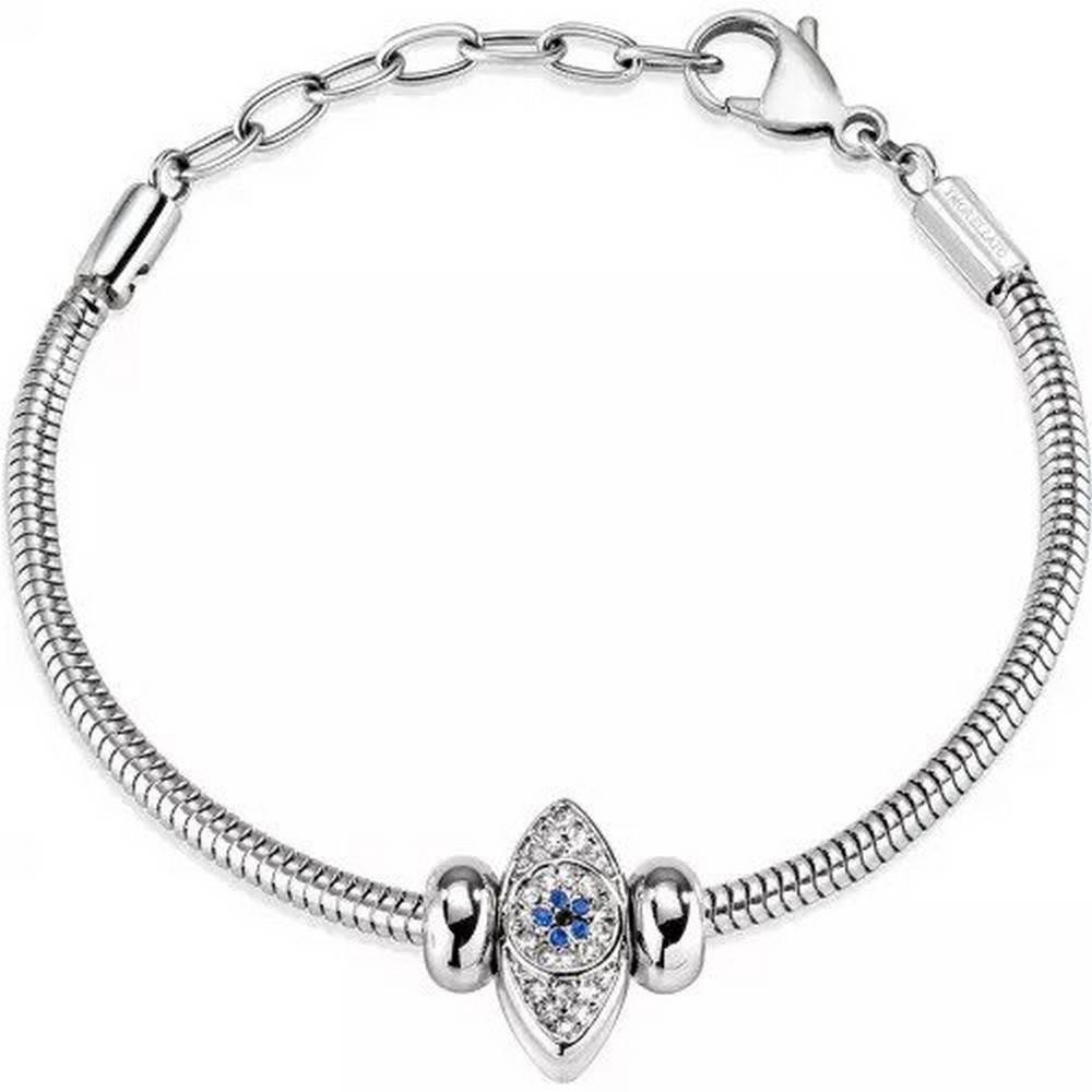 Morellato Drops Stainless Steel SCZ923 Women's Bracelet. A brand-new Morellato watch. Angled view.