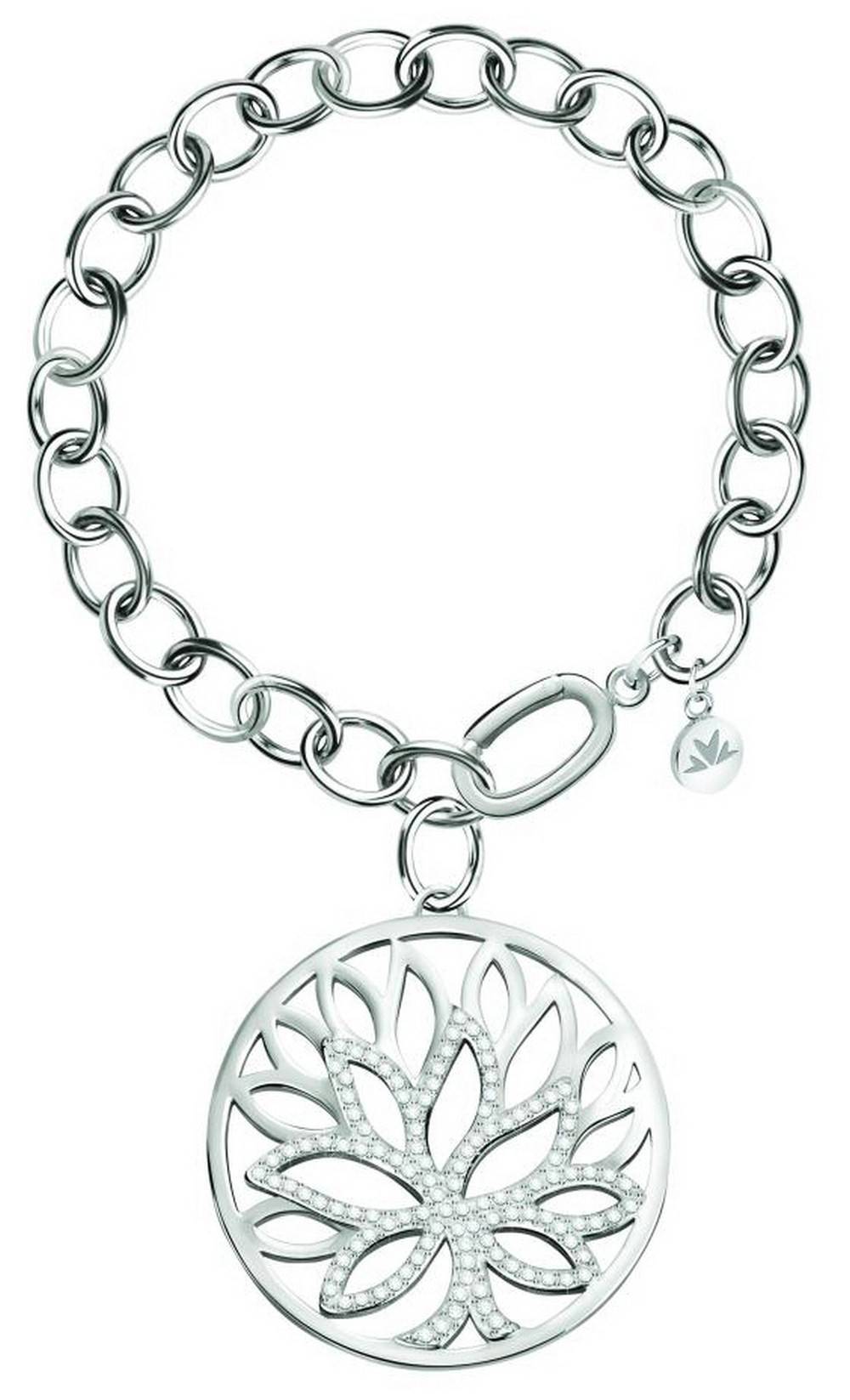 Morellato Loto Stainless Steel SATD10 Women's Bracelet. A brand-new Morellato watch. Angled view.