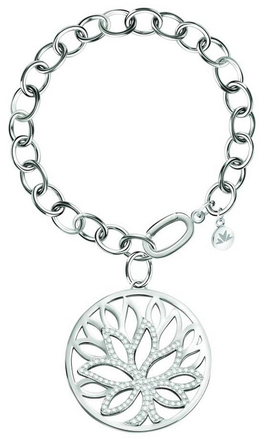 Morellato Loto Stainless Steel SATD10 Women's Bracelet. A brand-new Morellato watch. Angled view.