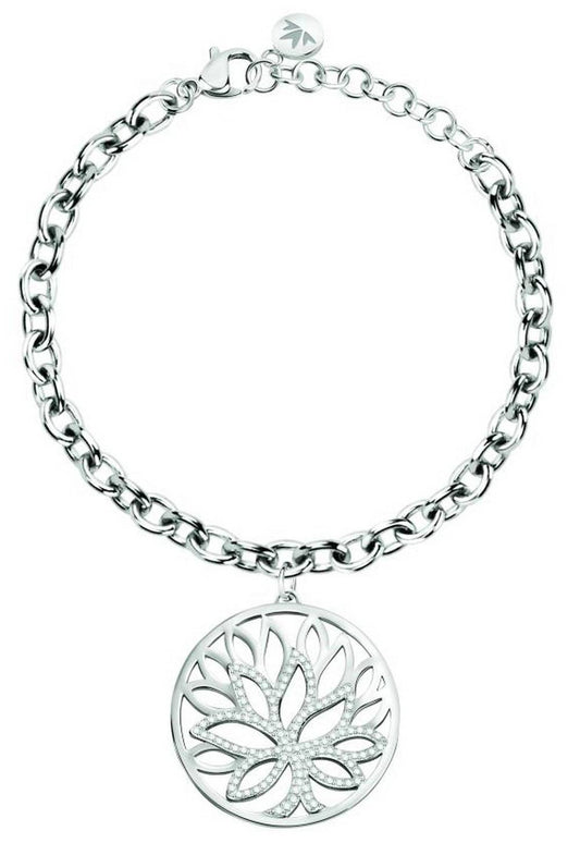 Morellato Loto Stainless Steel SATD13 Women's Bracelet. A brand-new Morellato watch. Side view.