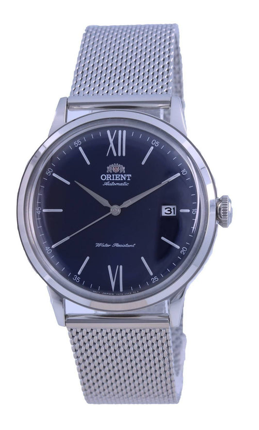 Orient Bambino Contemporary Classic Automatic RA-AC0019L30B. A brand-new Orient Bambino watch featuring a Stainless steel strap. Front view.
