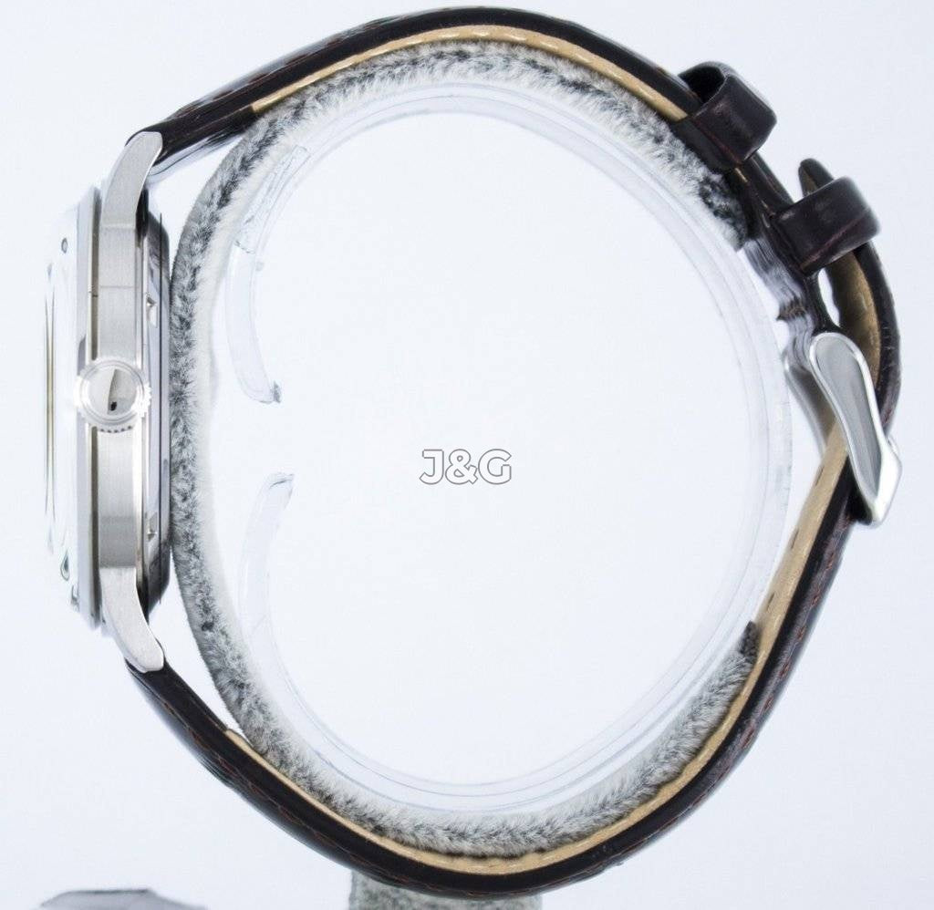 Orient Bambino Automatic movement Blue Leather Male FAC00008W0. A brand-new Orient Bambino watch featuring a Blue dial and a Leather strap. Side view. - view 2