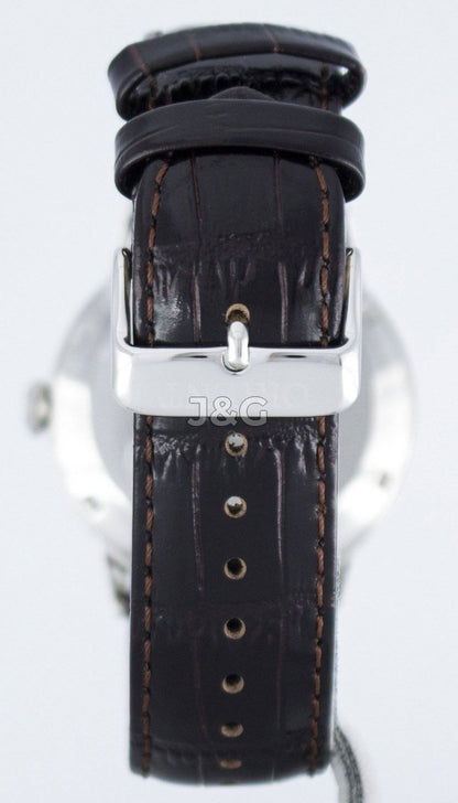 Orient Bambino Automatic movement Blue Leather Male FAC00008W0. A brand-new Orient Bambino watch featuring a Blue dial and a Leather strap. Side view. - view 3