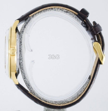 Orient Bambino Automatic movement White Leather Male FAC00003W0. A brand-new Orient Bambino watch featuring a White dial and a Leather strap. Front view. - view 2