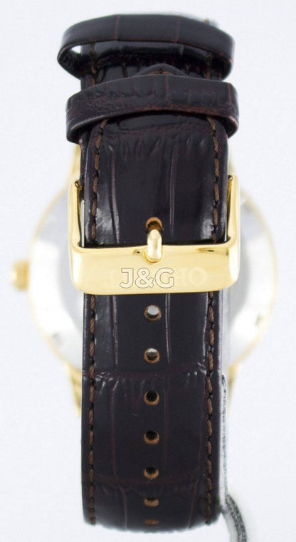 Orient Bambino Automatic movement White Leather Male FAC00003W0. A brand-new Orient Bambino watch featuring a White dial and a Leather strap. Front view. - view 3