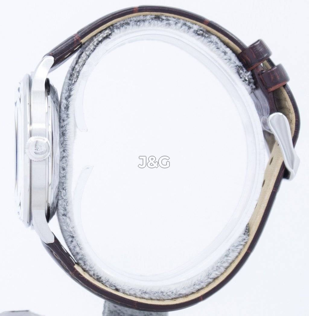 Orient Classic Automatic movement White Leather Male RA-AP0003S10B. A brand-new Orient Classic watch featuring a White dial and a Leather strap. Front view. - view 2