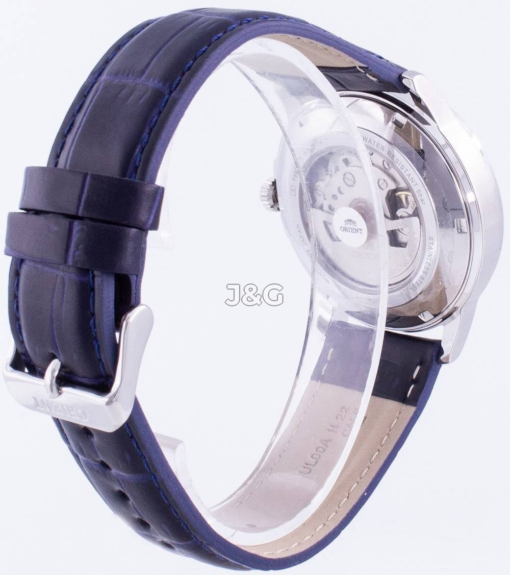 Orient Contemporary Automatic movement White Leather Male RA-AA0C05L19B. A brand-new Orient Contemporary watch featuring a White dial and a Leather strap. Front view. - view 5