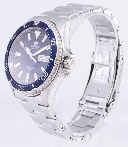 Orient Mako Automatic movement Black Stainless steel Male RA-AA0002L19B. A brand-new Orient Mako watch featuring a Black dial and a Stainless steel strap. Front view. - view 3