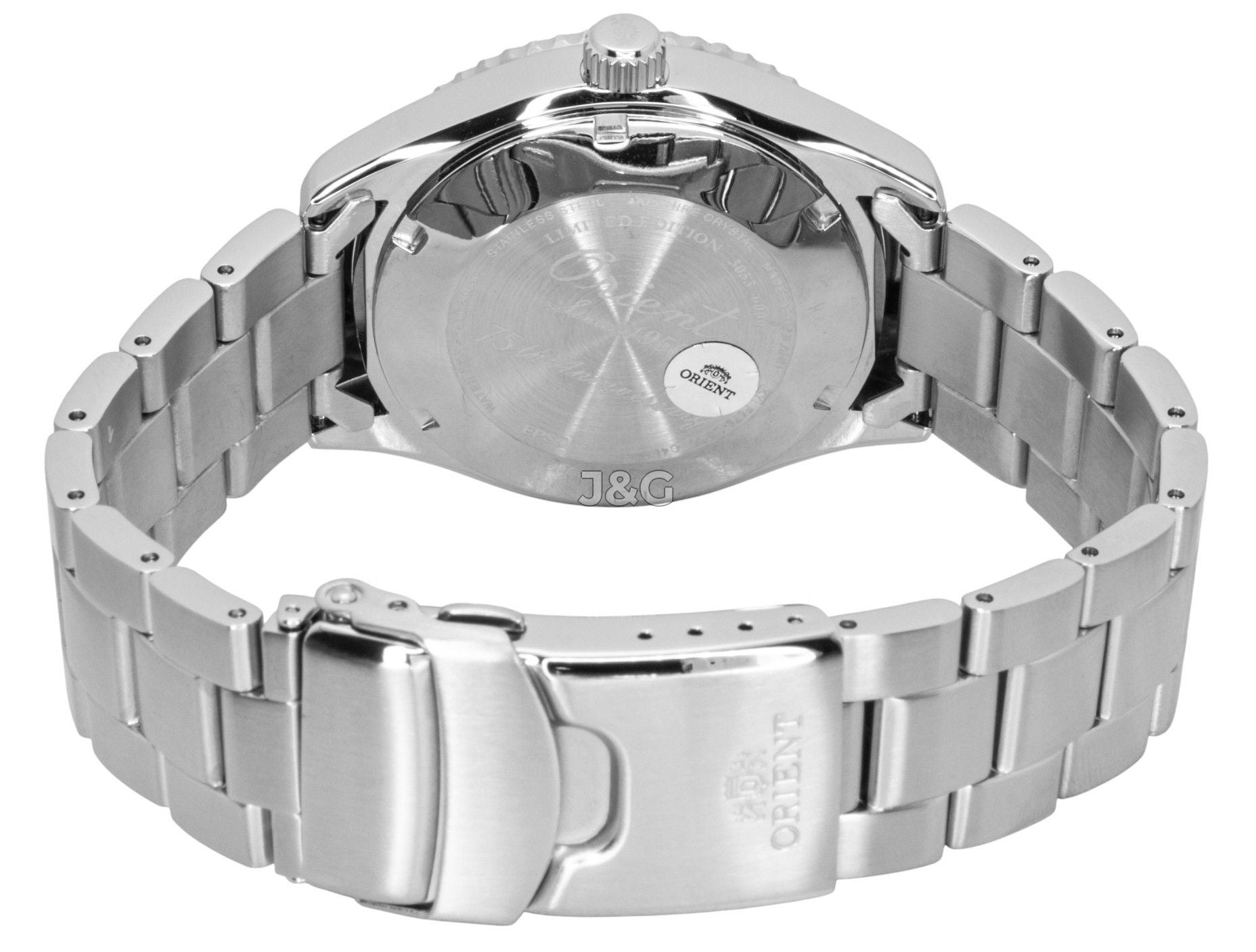 Orient Mako Automatic movement Blue Male RA-AC0Q12L. A brand-new Orient Mako watch featuring a Blue dial. Front view. - view 4