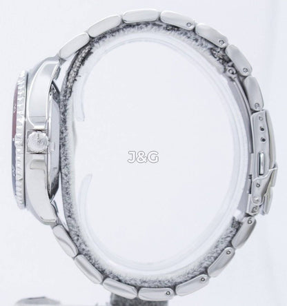 Orient Mako Automatic movement Blue Stainless steel Male FAA02009D9. A brand-new Orient Mako watch featuring a Blue dial and a Stainless steel strap. Front view. - view 3