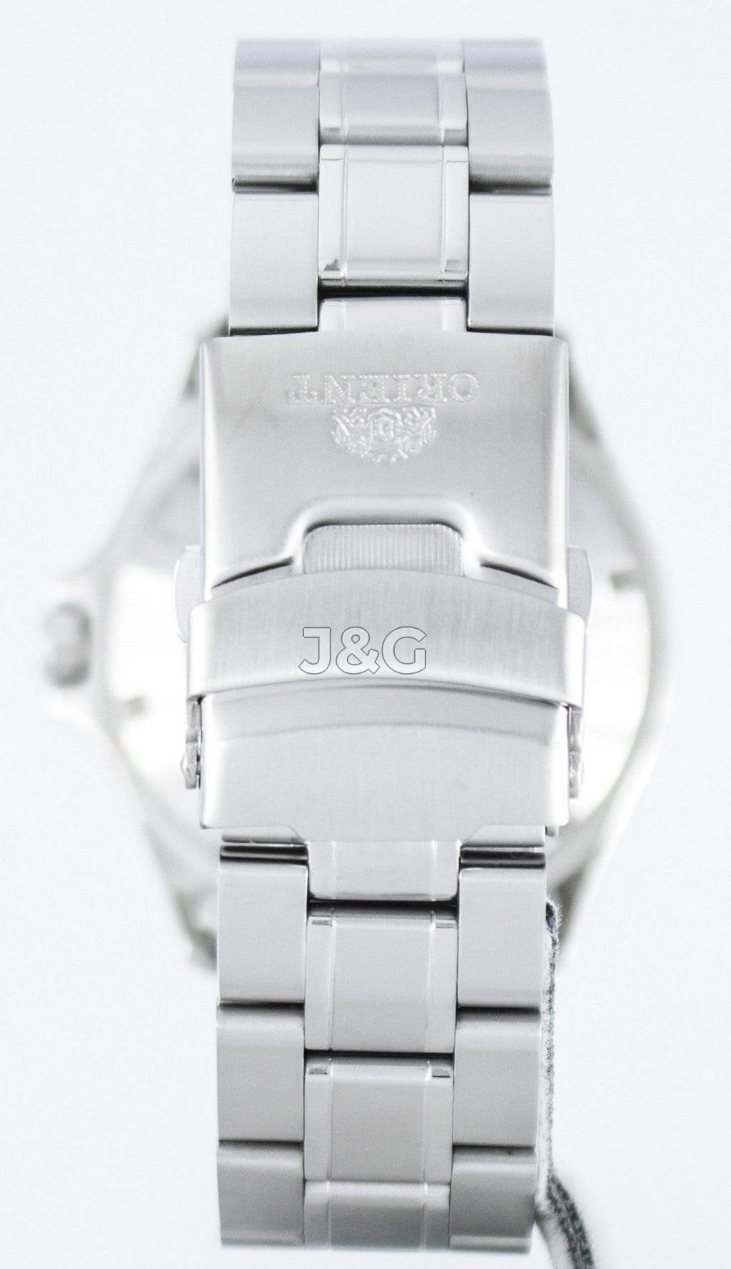 Orient Ray Automatic movement Black Stainless steel Male FAA02005D9. A brand-new Orient Ray watch featuring a Black dial and a Stainless steel strap. Front view. - view 4