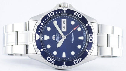 Orient Ray Automatic movement Black Stainless steel Male FAA02005D9. A brand-new Orient Ray watch featuring a Black dial and a Stainless steel strap. Front view. - view 5