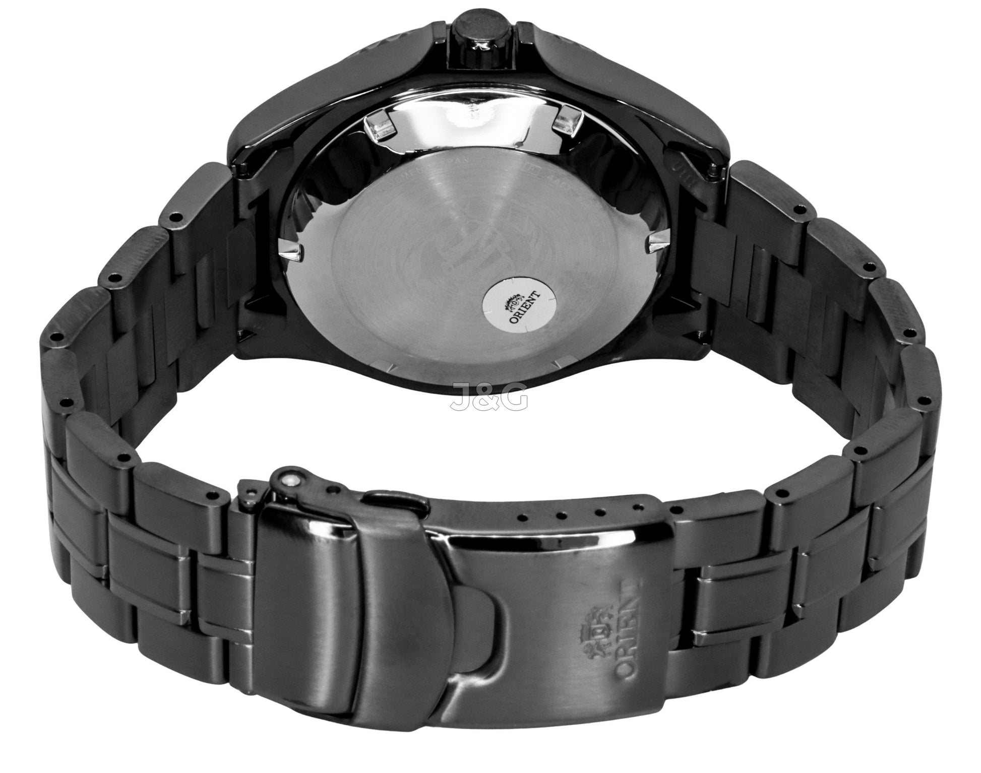 Orient Ray Automatic movement Blue Stainless steel Male FAA02003B9. A brand-new Orient Ray watch featuring a Blue dial and a Stainless steel strap. Angled view. - view 4