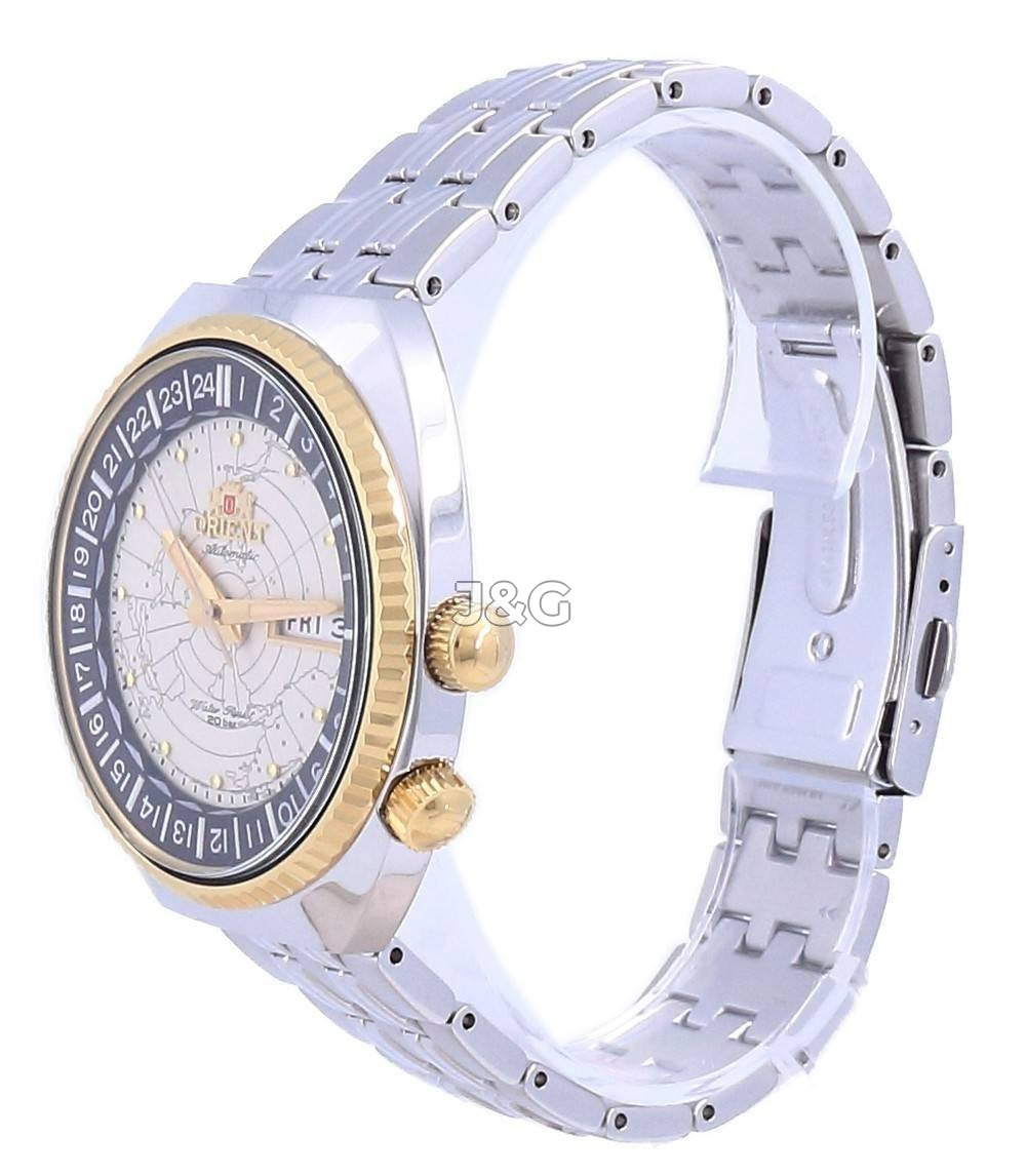 Orient Revival Automatic movement Black Stainless steel Male RA-AA0E01S19B. A brand-new Orient Revival watch featuring a Black dial and a Stainless steel strap. Side view. - view 3