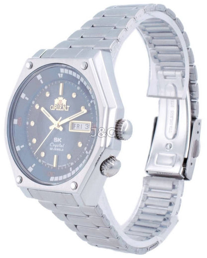 Orient Revival Automatic movement Blue Stainless steel Male RA-AA0B03L19B. A brand-new Orient Revival watch featuring a Blue dial and a Stainless steel strap. Angled view. - view 3