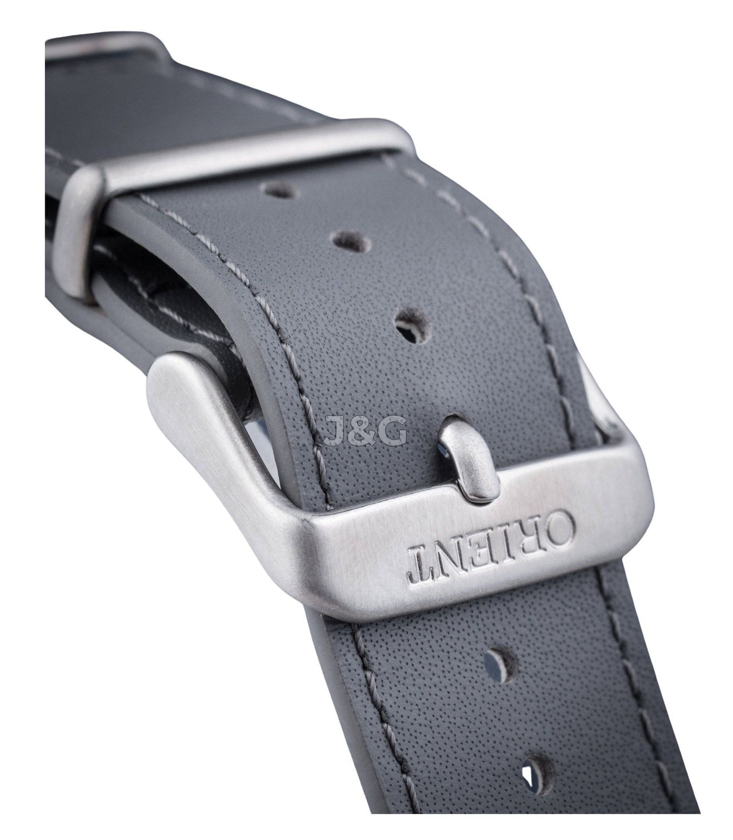 Orient Sports Automatic movement Blue Leather Male RA-AC0Q07V10B. A brand-new Orient Sports watch featuring a Blue dial and a Leather strap. Side view. - view 5