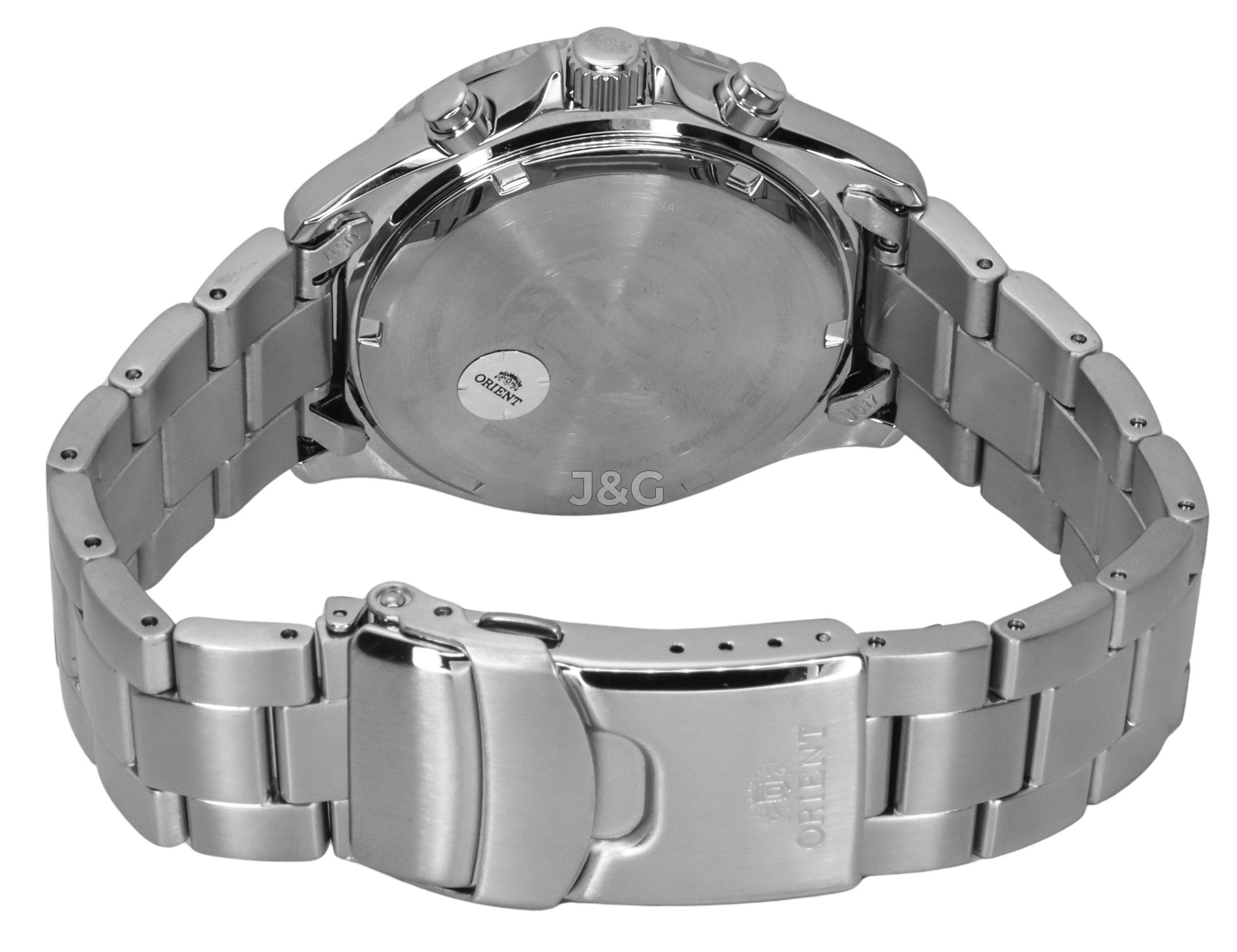 Orient Sports Date display Red Stainless steel Male RA-TX0207R. A brand-new Orient Sports watch featuring a Red dial and a Stainless steel strap. Front view. - view 4