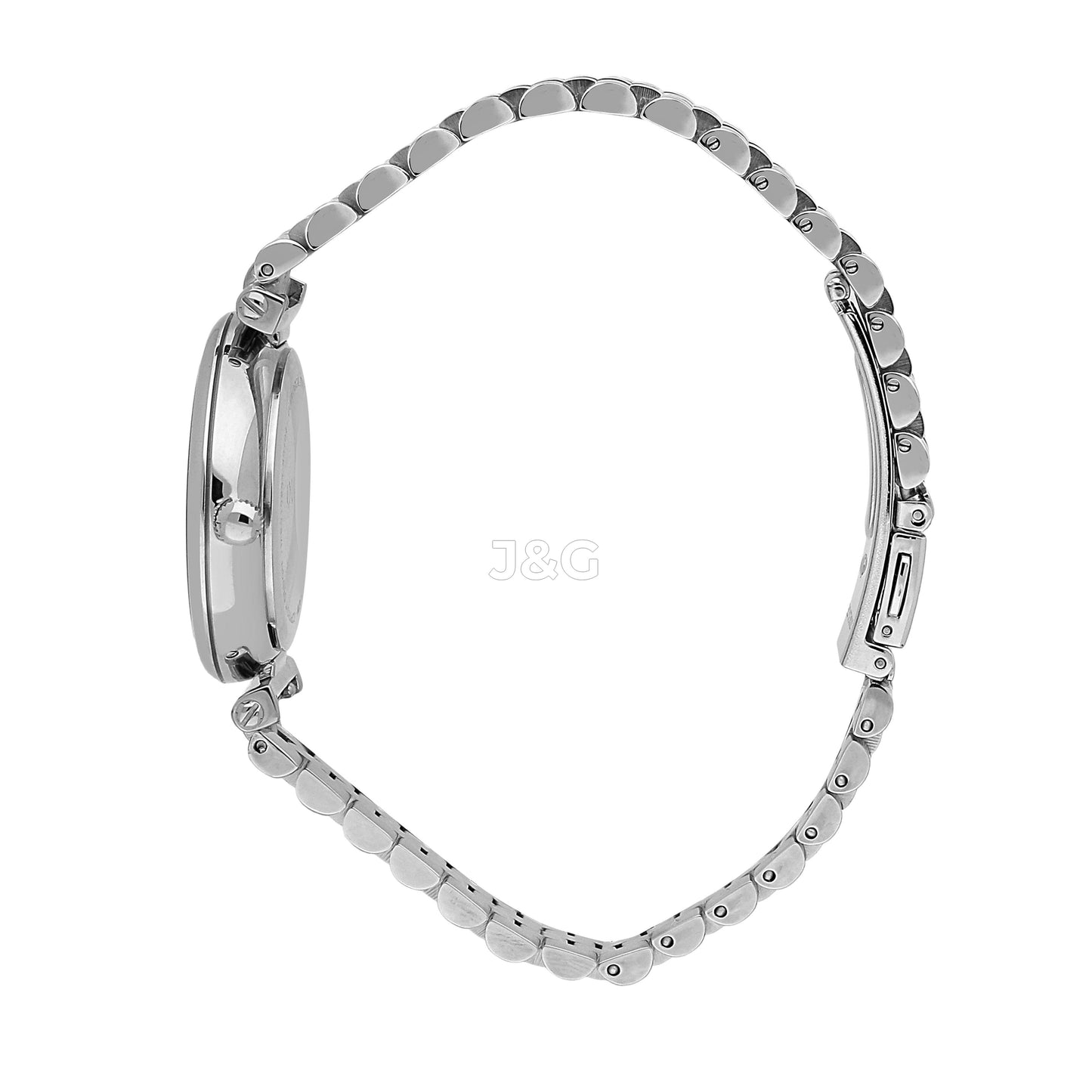 Oui & Me Etoile Deployment clasp Blue Stainless steel Female ME010293-. A brand-new Oui & Me Etoile watch featuring a Blue dial and a Stainless steel strap. Angled view. - view 2