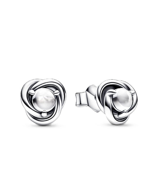 Pandora April Crystal Earrings With Clear Cubic Zirconia. A brand-new PANDORA watch. Front view.