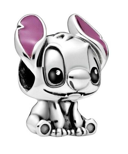 Pandora Disney Lilo And Stitch Silver Charm With Black And. A brand-new PANDORA watch. Front view.