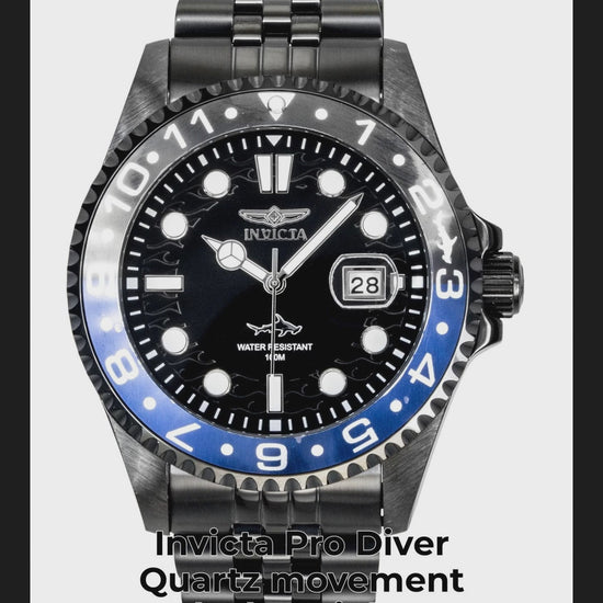 Invicta Pro Diver Quartz movement Black Stainless steel Male INV30627 - Viral Reel