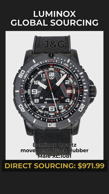 Luminox Quartz movement Black Rubber Male XL.1081 - Viral Reel