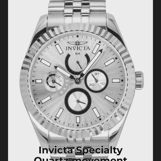 Invicta Specialty Quartz movement Silver Stainless steel Male INV49534 - Viral Reel