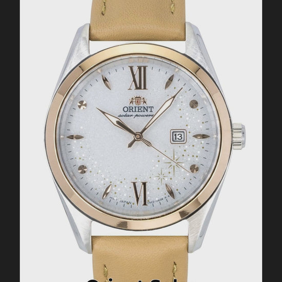 Orient Solar powered White Leather Male RA-WG0604S - Viral Reel
